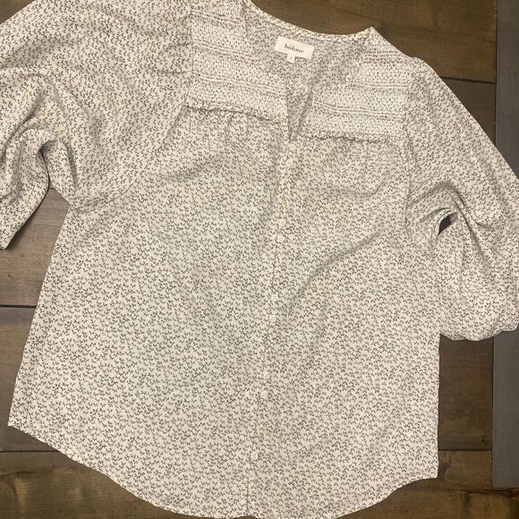 Bohme Blouse Size Small cottagecore blouse - Picture 1 of 11
